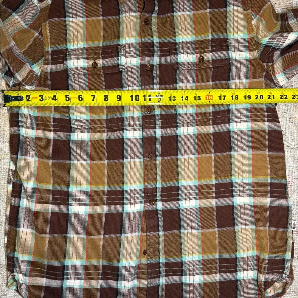 The North Face Men's Green and‎ Brown Arroyo Flannel Plaid Shirt